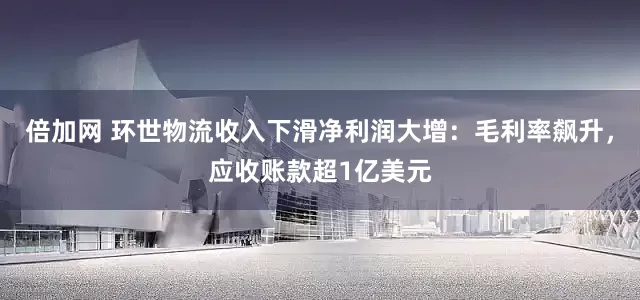 倍加网 环世物流收入下滑净利润大增：毛利率飙升，应收账款超1亿美元